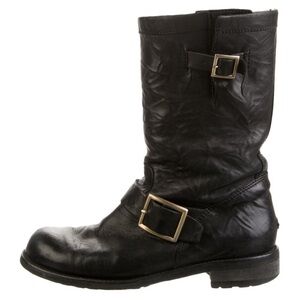 Jimmy Choo Black Leather Boots